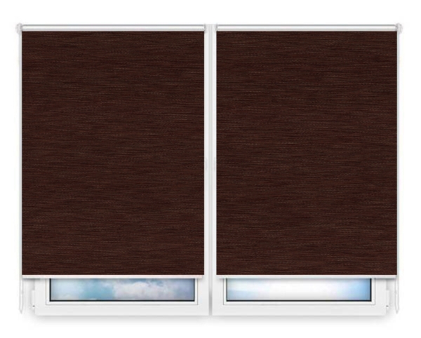 Рулонные шторы Мини Корсо темно-коричневый цена. Купить в «Мастерская Жалюзи»